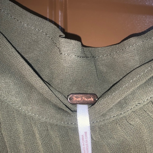 Army Green Free People Skirt - Picture 3 of 8